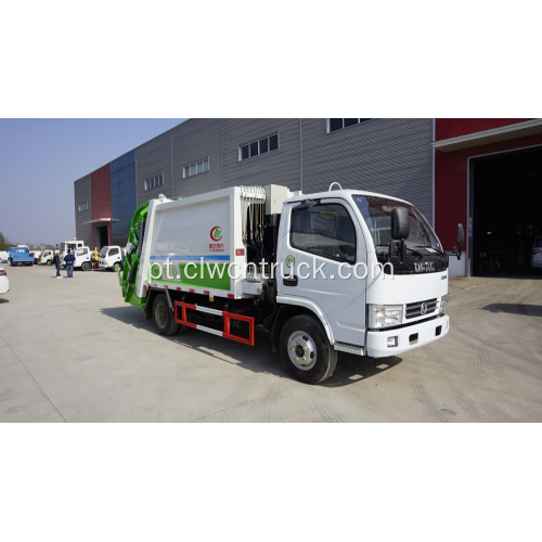 Brand new Dongfeng 115HP 5cbm caminhão compactador de lixo